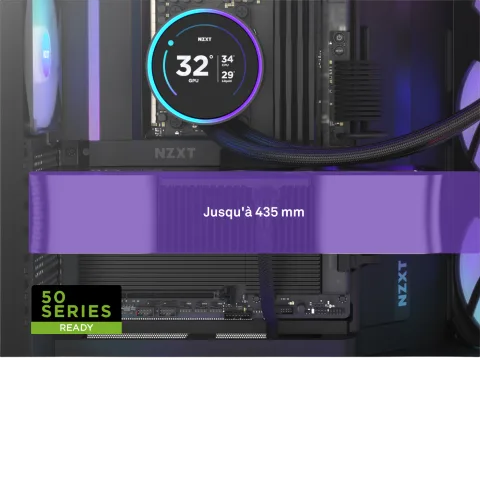 NZXT H9 Flow RGB Noir - MT/Sans Alim/E-ATX, vue 11