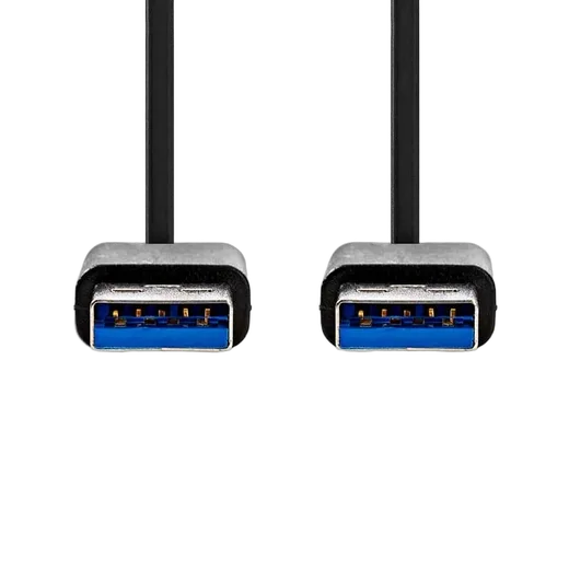 Nedis Câble USB-A mâle/mâle - 2m - Noir, vue 2