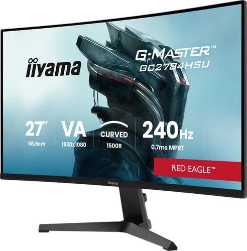 Iiyama G-Master GC2784HSU-B1 - 27" CURVE FHD 240Hz VA 0,7ms HDR10 FreeSync Premium