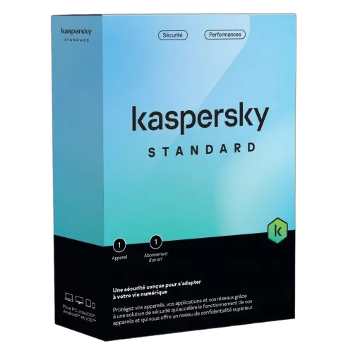 Kaspersky Antivirus Standard Boîte - 1 An / 1 PC