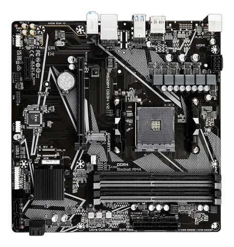 Gigabyte A520M DS3H V2, vue 2