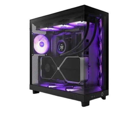 NZXT H6 Flow RGB Noir - MT/Sans alim/ATX, vue 11