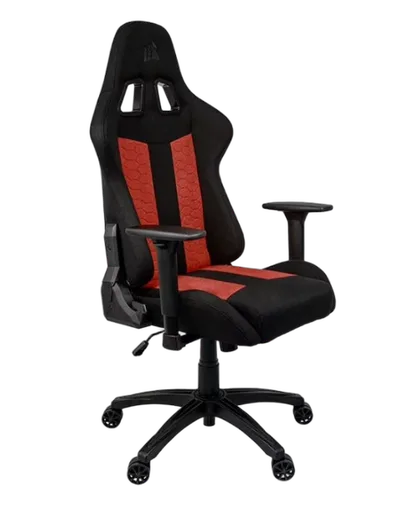 Corsair TC100 RELAXED Fabric - Noir et Rouge