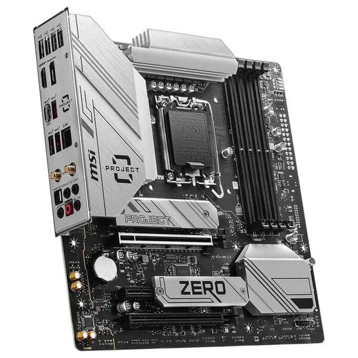 MSI B760M PROJECT ZERO - B760/LGA1700/DDR5/mATX, vue 2