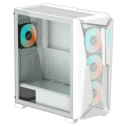 Gigabyte C301 GLASS WHITE V2 - MT/Sans Alim/E-ATX, vue 2