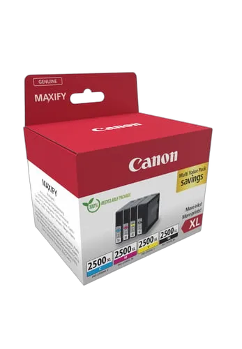 Canon Multipack Noir + Couleurs*3 - PGI-2500XL BK/C/M/Y MULTI