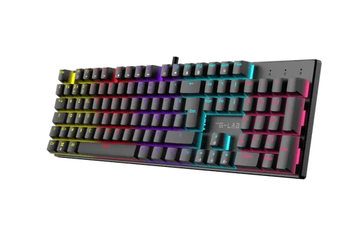 The G-LAB Keyz Radium - Full-Size - Membrane - Filaire - RGB - Noir
