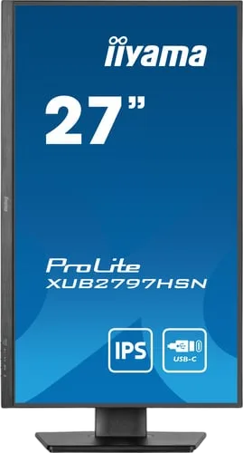 Iiyama XUB2797HSN-B2 - 27" FHD 110Hz 1ms IPS USB-C dock et RJ45 Adaptive Sync