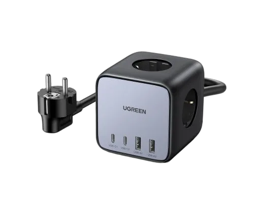 UGREEN Station de charge cube 7 ports - 65W - Noir/Gris, vue 3
