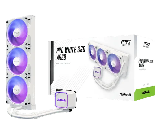 ASRock PRO 360 ARGB - 360mm - Blanc