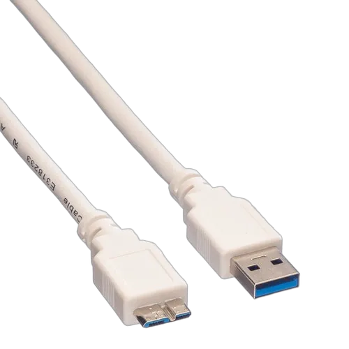 VALUE Câble USB 3.2 Gen1 - Micro USB 3 - 0.8m
