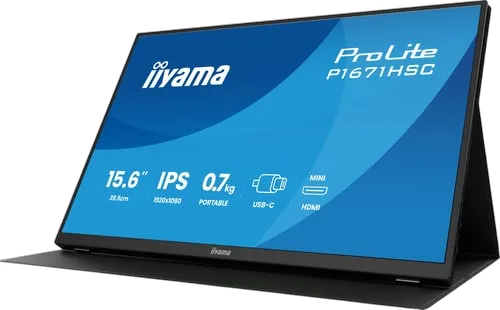 Iiyama ProLite P1671HSC-B1 - 15.6" FHD IPS USB-C avec Housse, vue 3