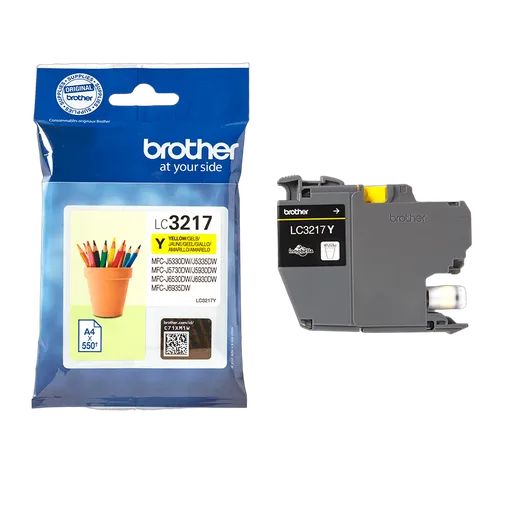 Compatible Brother Cartouche LC3217Y Jaune