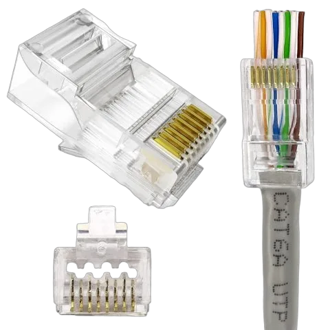 MCL Samar Lot de 50 connecteurs de fils RJ45