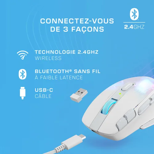 Turtle Beach Kone XP Air - Sans-Fil - RGB - Blanc, vue 11