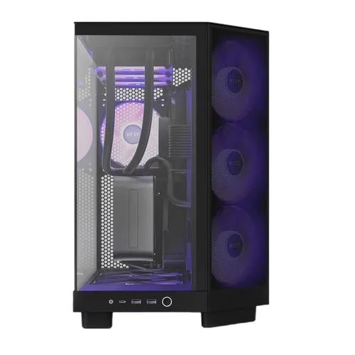 NZXT H6 Flow RGB Noir - MT/Sans alim/ATX
