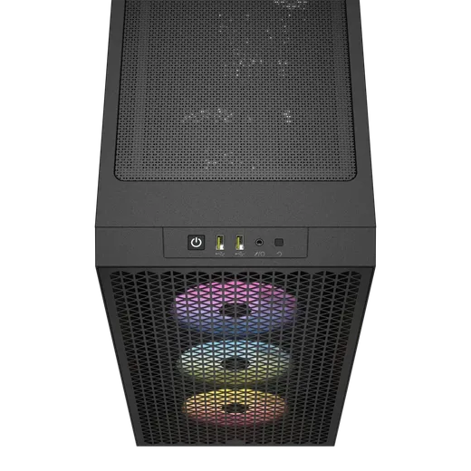 Corsair 3000D Airflow RGB Noir - MT/Sans Alim/ATX