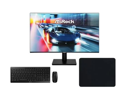 ASRock CL27FFB - 27" FHD 144Hz IPS 1ms FreeSync + Clavier souris tapis