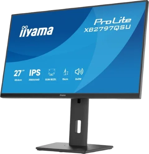 Iiyama XB2797QSU-B1 -  27" QHD 75Hz 1ms Pied réglable Pivot, vue 5