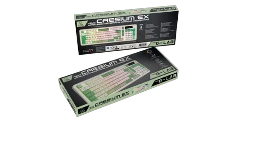 The G-LAB Keyz Caesium EX WL - Membrane - Sans fil - RGB - Vert