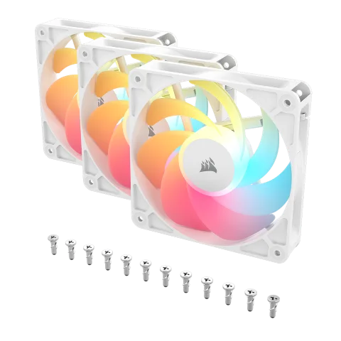 Corsair RS120-R ARGB (Pack 3x120mm) - Blanc-Seconde Vie, vue 11