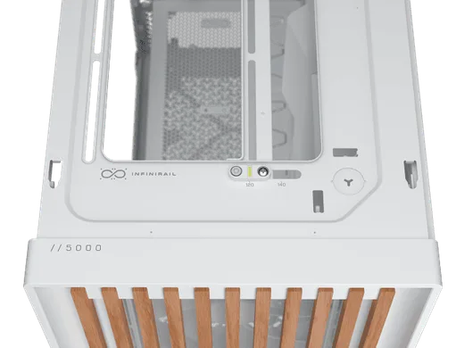 Corsair FRAME 5000D Blanc - MT/Sans Alim/E-ATX, vue 6