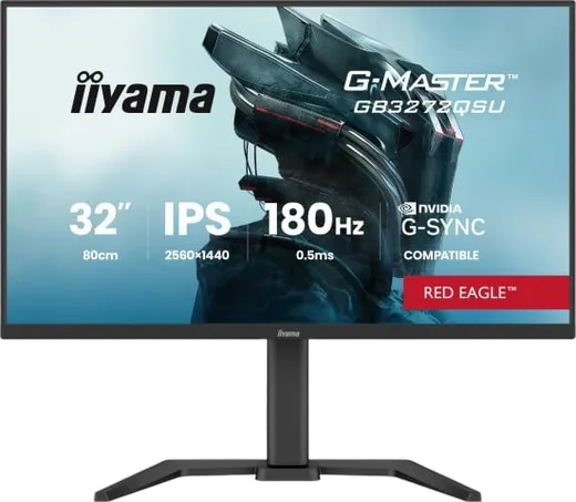 Iiyama G-Master GB3272QSU-B1 - 32" QHD 180Hz IPS 0.5ms G-Sync