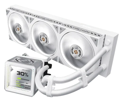ASRock STEEL LEGEND 360 LCD - 360mm - Blanc