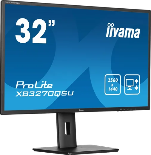 Iiyama PROLITE XB3270QSU-B1 - 31.5" QHD 100Hz IPS 3ms Pied réglable