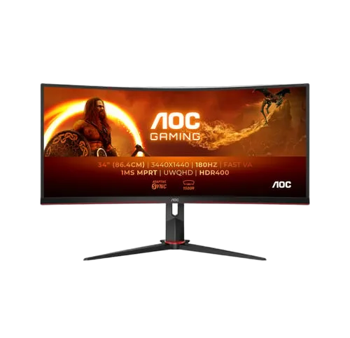 AOC CU34G2XP/BK 34" CURVE UWQHD 180Hz-Seconde Vie