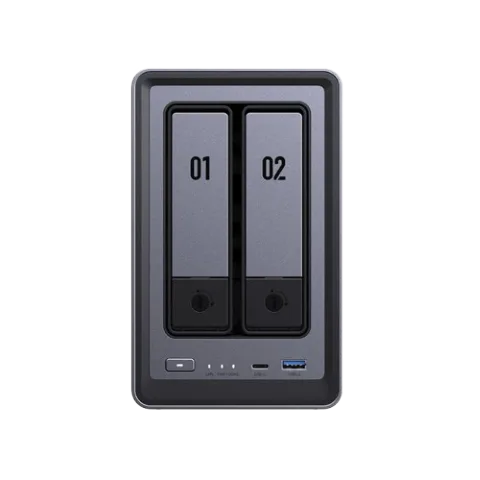 UGREEN DXP2800 - 2 Baies avec 2 disques WD 4To RED Plus, vue 2