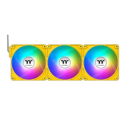 Thermaltake CT120 EX Reverse ARGB (Pack de 3x120mm) - Jaune, vue 4