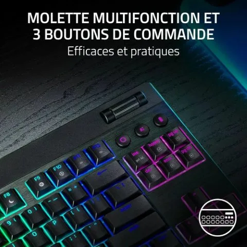Razer BlackWidow V4 TKL LP HyperSpeed - Orange Switch-Seconde Vie