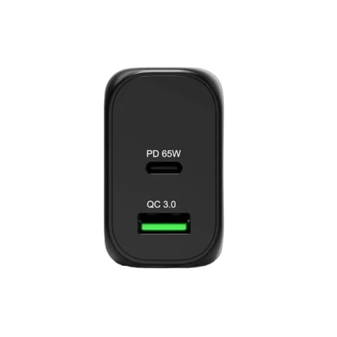 Port Chargeur mural GaN 65W - 2 ports + Câble USB-C 2m, vue 6