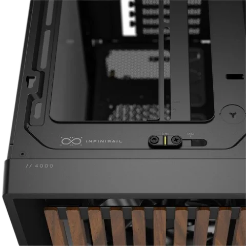 Corsair FRAME 4000D WOOD RS Noir - MT/Sans Alim/E-ATX, vue 7