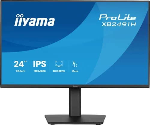 Iiyama Prolite XB2491H-B1 - 23.8" FHD 120Hz IPS 1ms Pivot HDMI Adaptive Sync, vue 2
