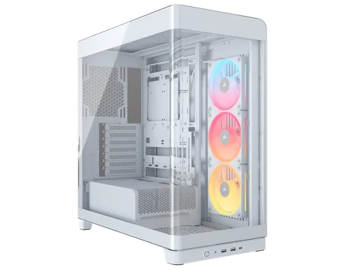 Corsair Frame 4500X LX-R RGB Link Blanc - MT/Sans Alim/E-ATX