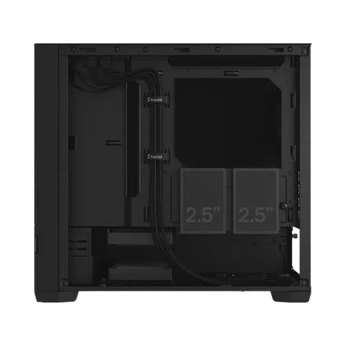 Fractal Design Pop Mini Silent Black Solid - mT/SansAlim/ITX, vue 5