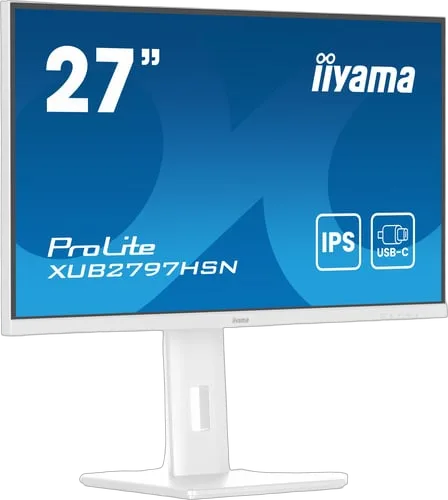 Iiyama XUB2797HSN-W2 27" - FHD 100Hz 1ms IPS USB-C dock et RJ45 Adaptive Sync, vue 6