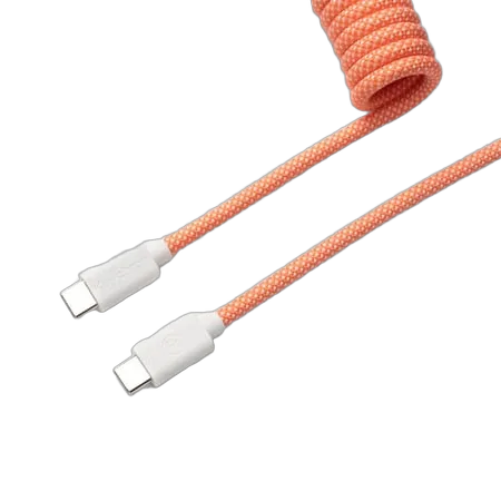 Keychron Cable Coiled Aviator - USB C - Rose Orange