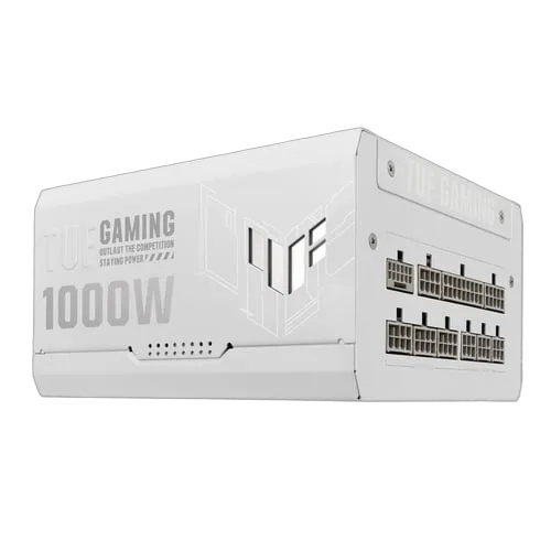 Asus ATX 1000W - 80+ GOLD - TUF GAMING 1000G White, vue 7