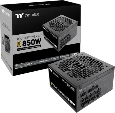 Thermaltake ATX 3.1 1000W - 80+ Gold - Toughpower GT FM - Noir