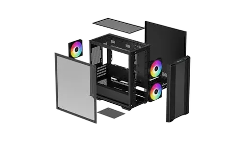Deepcool CC360 ARGB Noir - mT/Sans Alim/Micor-ATX, vue 9