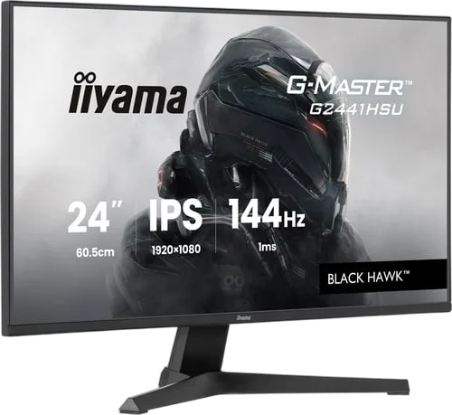Iiyama G-Master G2441HSU-B1 - 23.8" FHD 144Hz IPS 1ms Adpative Sync FreeSync, vue 3