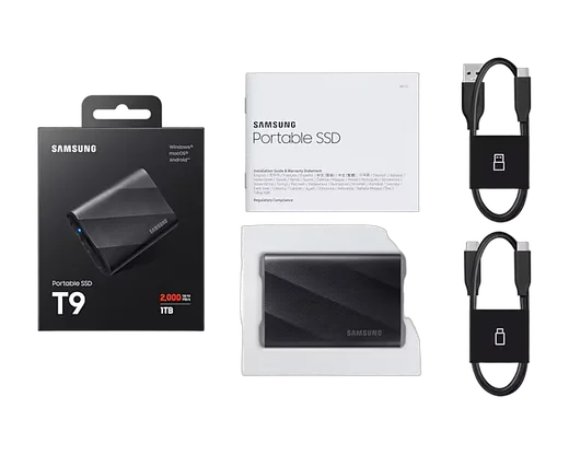 Samsung T9 1To, vue 8