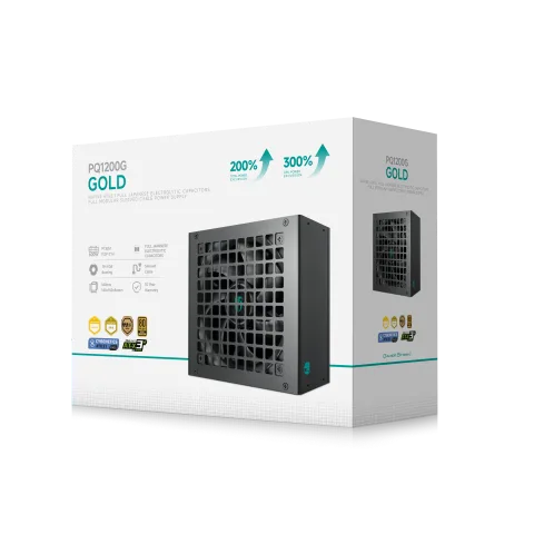Gamer Storm ATX 1200W - 80+ Gold -  PQ1200G Noir, vue 9