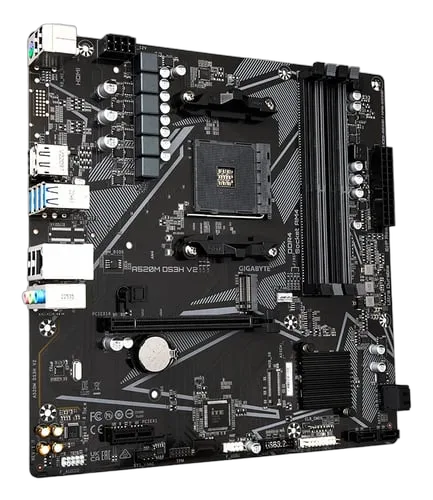 Gigabyte A520M DS3H V2, vue 3