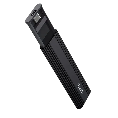 Trust USB-C 3.2 M.2 SSD - Noir, vue 4
