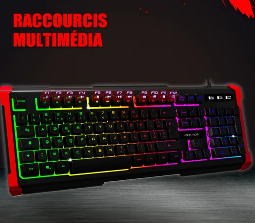 Advance GTA 240 - Membrane - Filaire - RGB - Noir