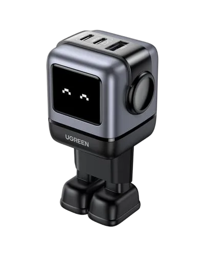 UGREEN Chargeur secteur robot 3 ports - 65W - Gris/Noir